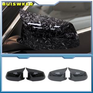 백미러 캡 윙 사이드 미러 커버 BMW 5 시리즈 F10 F11 F18 Pre-LCI 2010 - 2013 M Performance에 적합한 자동차 액세서리