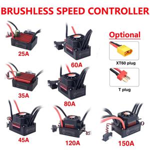 SURPASS HOBBY KK 25A 35A 45A 60A 80A 120A 150A 2-6S 브러시리스 ESC T/XT60 플러그 1/8 1/10 1/12 1/14 1/16 RC 브러시리스 모터