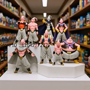 8개/세트 드래곤볼 Z 마인부우 피규어 장난감 애니메이션 DBZ 슈퍼사이야인 액션 피규어 PVC 모델 장난감 어린이 성인 선물