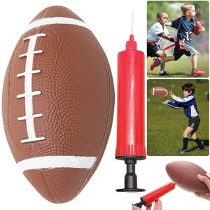 미식 축구 축구 팽창식 럭비공, 미끄럼 방지 질감, 성인 청소년 어린이 훈련 게임 공, 어린이 장난감, 17 cm, 21cm