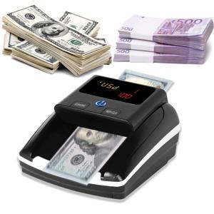 Bisofice UV MG IR 이미지 용지 품질 크기 자동 돈 감지, 휴대용 미니 돈 카운터, 위조 지폐 감지기