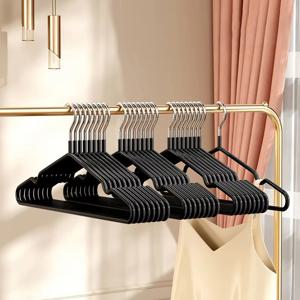 10pcs-금속 Traceless 미끄럼 방지 옷 걸이, 내구성이 강한 옷 선반, 침실 조직을위한 가정용 공간 보호기,