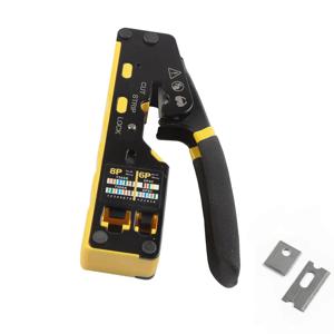 RJ45 압착 도구 통과 플러그 Cat6 Cat5 Cat5e RJ45 커넥터용 이더넷 압착 펜치