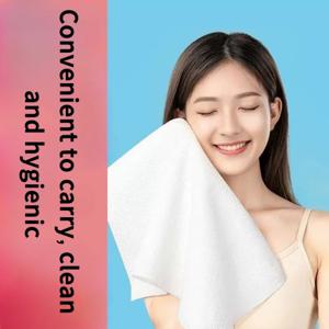 100/50개 소프트 휴대용 압축 타월 일회용 얼굴 세정용 부드러운 압축 손 닦기 타월 비직포 메이크업 와이프