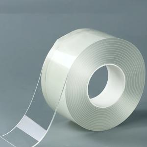 50mm 폭 양면 접착 나노 테이프 재사용 가능 무흔적 방수 초강력 벽 테이프 스트립 투명 장착 테이프