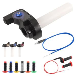 오토바이 먼지 자전거 22mm 빠른 트위스트 가스 스로틀 정착 그립 핸들 그립 혼다 가와사키 스즈키 KTM 용 스로틀 케이블