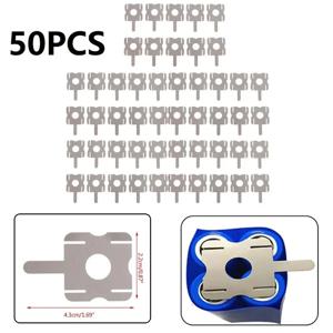 50Pcs 4S 18650 리튬 배터리 팩 교체 스폿 용접 니켈 시트 U 자형 컴퓨터 배터리 용접 도구 액세서리