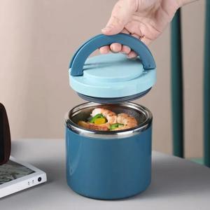 스테인리스 스틸 진공 음식 보온병, 손잡이가 있는 보온 수프컵, 630/1000ml, 점심용 재사용 가능한 보온병, 여행 및 야외 활동용