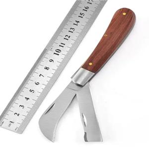 접이식 접목칼 접목 도구 접목 전정칼 전문 정원 과일 나무 접목 절단기 나무 손잡이 칼