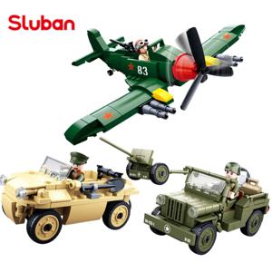 군사 Ww2 제 2 차 세계 대전 소련 Il-2 공격 비행기 전투기 육군 무기 소년 항공기 빌딩 블록 장난감 벽돌