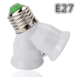 E27 1/2 변환 헤드 전구 소켓 크리 에이 티브 2-e27 램프 홀더 익스텐더 분배기 변환기 플러그
