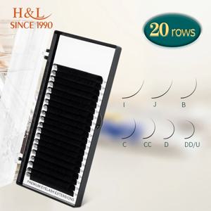 H&L SINCE 1990 20Rows 개별 속눈썹 연장 속눈썹 Maquiagem Cilios for Soft Natural Faux Mink 속눈썹
