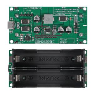 Type-C 15W 3A 고속 충전 UPS 전원 공급 장치/18650 리튬 배터리 충전기 모듈 DC-DC 스텝 업 부스터 컨버터 5V 9V 12V