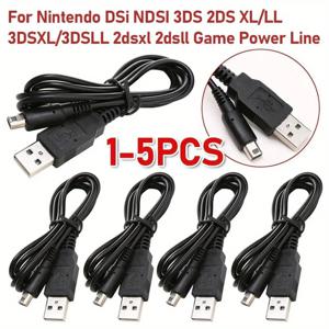 닌텐도 NDSI 3DS 2DS XL/LL 뉴 3DSXL/3DSLL 2dsxl 2dsll 게임용 USB 충전 케이블 데이터 동기화 코드 와이어 5개