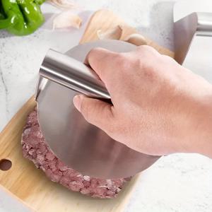 패티, 델리 고기 및 바베큐 주방 요리 도구에 대 한 1pcs 무거운 스테인레스 스틸 버거 프레스 스매쉬 버거 금형