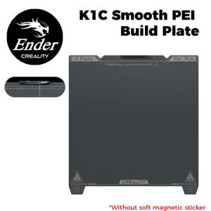 Creality 공식 정품 K1C 부드러운 PEI 빌드 플레이트, 부드러운 마그네틱 스티커 없음, 3D 프린터 액세서리, 235x235mm