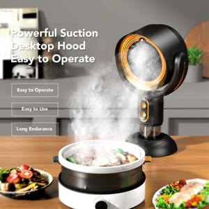 휴대용 배기 후드, 데스크탑 레인지 후드, 2 단 USB 전원, 아파트용 휴대용 주방 배기 선풍기, 5V 8W