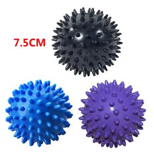 7.5CM 스파이키 마사지 볼 근막 이완 볼 발 등 손용 스파이키 마사지기 요가 운동 피트니스 근육 결림 완화