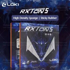 LOKI RXTON 5 고탄성 탁구 고무 끈적 끈적한 빨간색 탁구 고무 고밀도 스폰지 검정색 탁구 고무