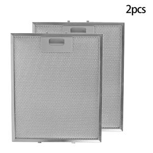 2PCS 그리스 필터 알루미늄 메쉬 30cm X 25cm 쿠커 후드 및 주방 추출기 후드 홈 개선 배기 팬