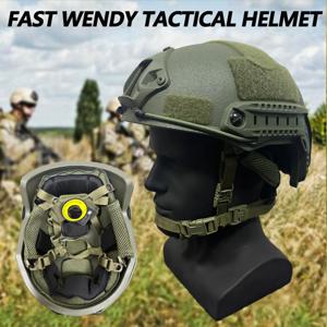케블라 전술 헬멧 ACH 하이 컷 헬멧 고품질 탄도 헬멧 NIJ IIIA FAST Wendy's 서스펜션 패드 탄도 헬멧
