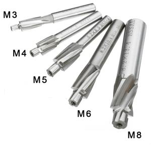 M3-M12 HSS 카운터보어 엔드밀 파일럿 슬로팅 공구 카운터싱크 밀링 커터 카운터싱크 드릴 플랫 카운터보어 드릴 비트