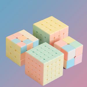 매직 큐브 2x2 3x3 4x4 5x5 피라미드 매직 큐브 레이싱 스트레스 해소 퍼즐 전문 부드러운 속도 게임 어린이 장난감 선물
