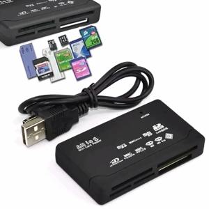 Usb 2.0 올인원 미니 메모리 카드 리더기, 다기능 카드 리더기, 480mbps, Tf, M2, Xd, Cf, Micro Sd