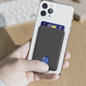 패션 스티커 신용카드 홀더 3M 미니 접착식 소프트 실리콘 휴대폰 지갑 폰 홀더 안드로이드 폰 호환