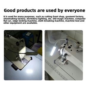 3개 AC110V/220V LED 산업용 재봉틀 조명(LED 램프 30개 포함) 360 °   유연한 구즈넥 산업용 조명
