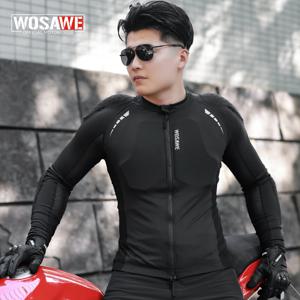 WOSAWE 남성용 오토바이 재킷 경량 모토크로스 오토바이 재킷 의류 여름 가을 바이커 라이딩 의류