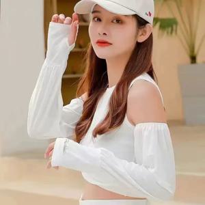 느슨한 소매 얼음 실크 통기성 핸드 슬리브 선 스크린 자외선 방지 사이클링 운전 남성과 여성 같은 스타일 핸드 슬리브