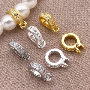 3pcs18K 구리 도금 정품 황금 두꺼운 은빛 흰색 황금 멜론 씨앗 버클 펜던트 버클, DIY 쥬얼리 액세서리 만들기