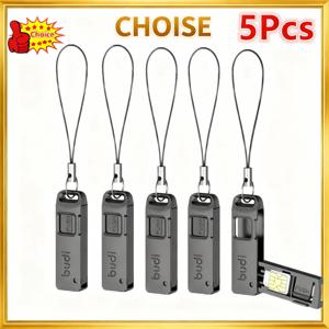 5pcs다기능 카드 슬롯 보관함 TF SIM 카드 이젝터 보관함 (끈 포함) 분실 방지 SIM 카드 제거 바늘 핀