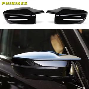 G30 G38 밝은 검정색 사이드 윙 백미러 커버 캡 BMW 2 3 4 5 7 시리즈 G20 G21 G28 G22 G11 G12 G42 M4 스타일 LHD RHD