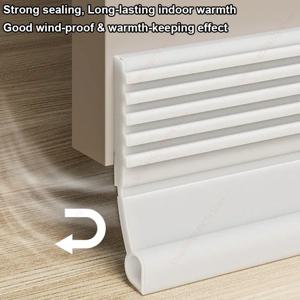 28/50mm 높이 도어 씰 스트립 도어 Weatherstrip 1M 자체 접착 방진 방풍 스트리핑 아래 유연한 소프트 TPE