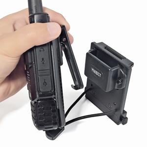 전술 경찰 라디오 홀더, 조끼용 MOLLE 벨트 클립, 워키토키용 몰리 파우치 클립 홀더, 바오펑 모토로라 및 켄우드 HT용