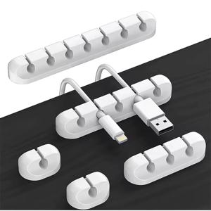 실리콘 USB 케이블 주최자 USB 충전 케이블 와인더 데스크탑 깔끔한 관리 클립 마우스 이어폰 액세서리 용 케이블 홀더