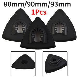 1Pcs 삼각형 샌딩 패드 80/90/93mm 후크앤루프 빠른 진동 샌드페이퍼 릴리스 멀티툴 블레이드 진동 도구