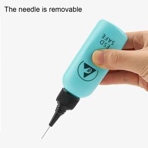 알코올 병 디스펜서 로진 세척 플레이트 물 정전기 방지 용제 병 바늘 포함 65ML 누수 방지 휴대폰 수리용