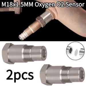 2PCS M18x1.5MM 자동차 범용 산소 O2 센서 스페이서 어댑터 자동차 액세서리 산소 센서 오프로드 촉매 변환기 CSV 자동차 부품