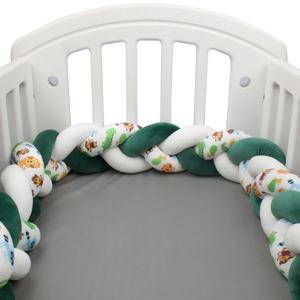 1M/2M/3M/4M 아기 침대 보호대 침대 끈 매듭 쿠션 유아용 신규 프린팅 스타일 아기 침대 범퍼