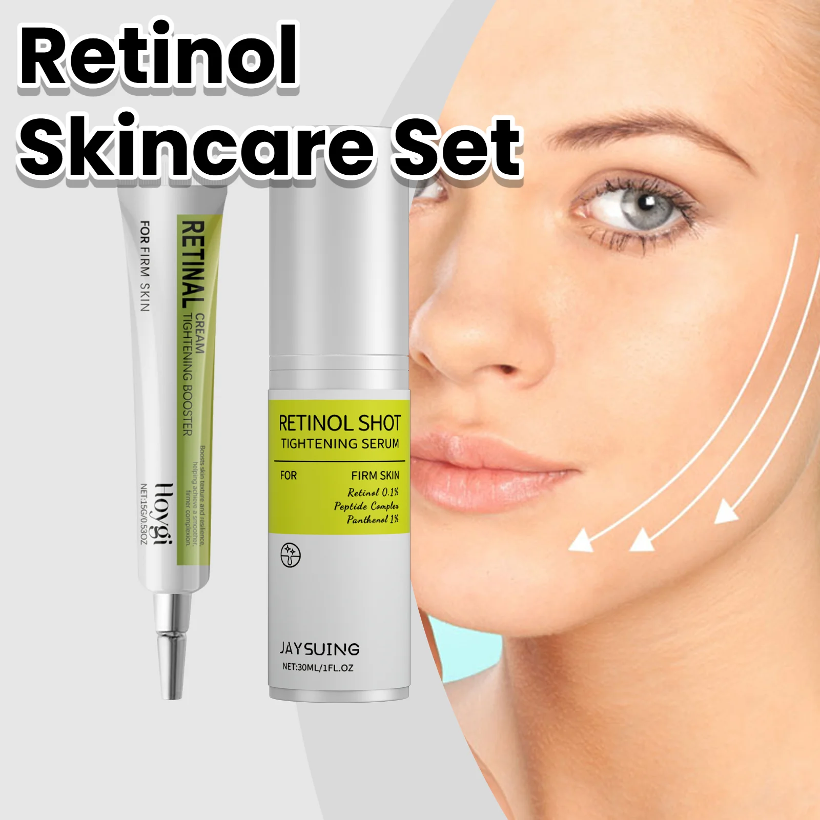 주름 방지 및 노화 방지 레티놀 아이 크림 다크서클 제거 부기 및 눈가 주름 방지 수분 공급 아이 케어 크림