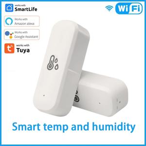 Tuya WiFi 온도 센서 홈 오토메이션 Casa 스마트 홈 알림 실내 온도계 및 습도계는 Alexa Google을 지원합니다.