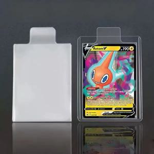 65*90mm 100개 포켓몬 카드용 벌지 게임 카드 슬리브 투명 보호 케이스 트레이딩 카드 홀더 어린이 장난감 선물
