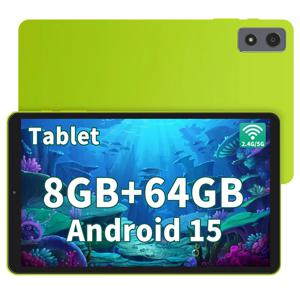안드로이드 태블릿 15 8.68인치 64GB 저장용량 1TB 확장 쿼드코어 CPU 태블릿 PC, 1340*800 인셀 터치스크린 교육용 게임 5000mAh