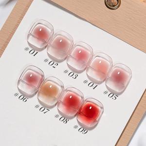 MIANEL 10ML 퓨어 디자이어 블러쉬 젤리 젤 네일 폴리쉬 2026 뉴 아이스 클리어 누드 클리어 네일 폴리쉬 핑크 네일 1-9pcs