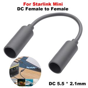 스타링크 미니 전원 케이블 연장 5.5 x 2.1mm DC 암-암 어댑터 전원 케이블 커넥터 18CM 방수