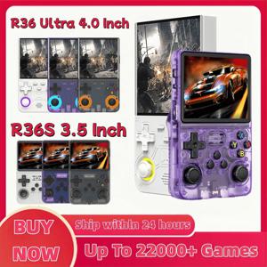 R36S 레트로 R36 울트라 휴대용 비디오 게임 콘솔 IPS 화면 128GB 게임 휴대용 포켓 플레이어 리눅스 시스템 R36XX PRO