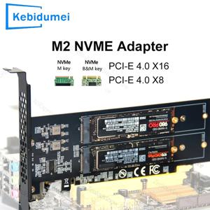 PCIe4.0 X16 to 4xNVME M.2 확장 카드 M.2 SSD GEN4 PCIe4.0 PC 메인보드 X1 X4 X8 X16 확장 카드 2230 2242 2260 2280용